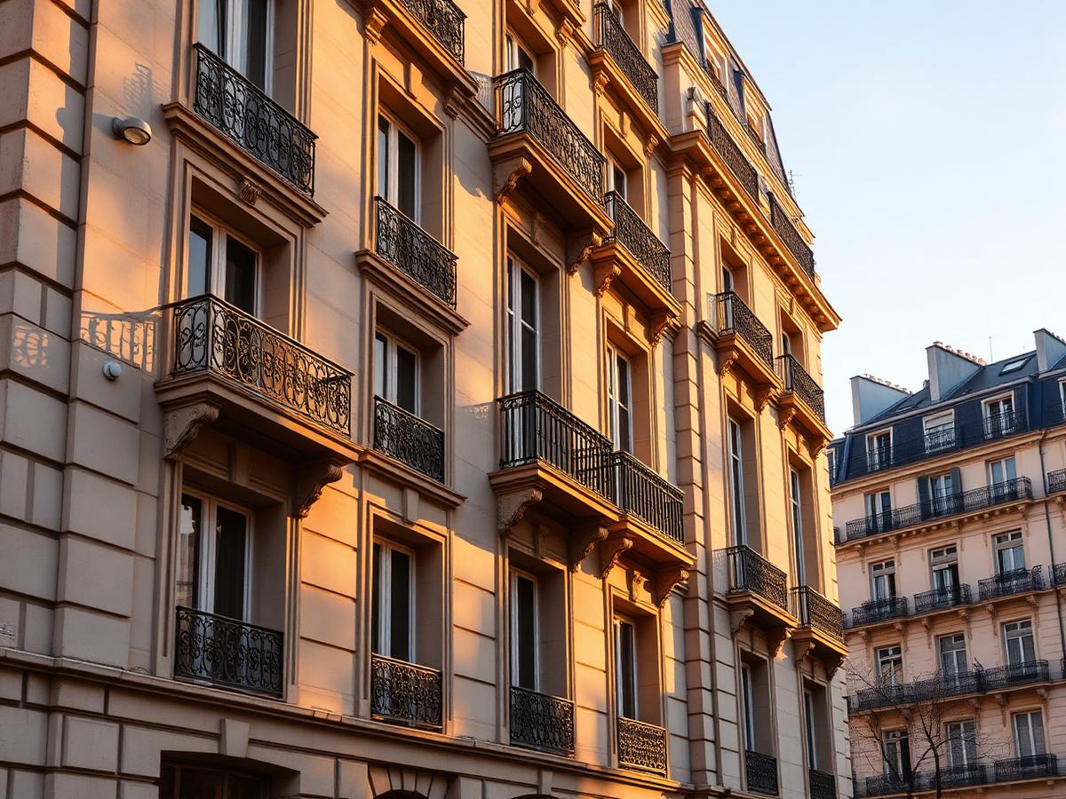 Immeuble haussmannien à Paris
